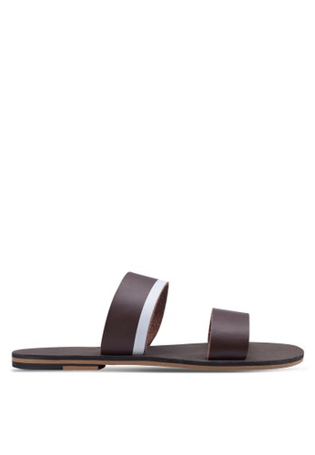 Leather Double Strap Sandals
