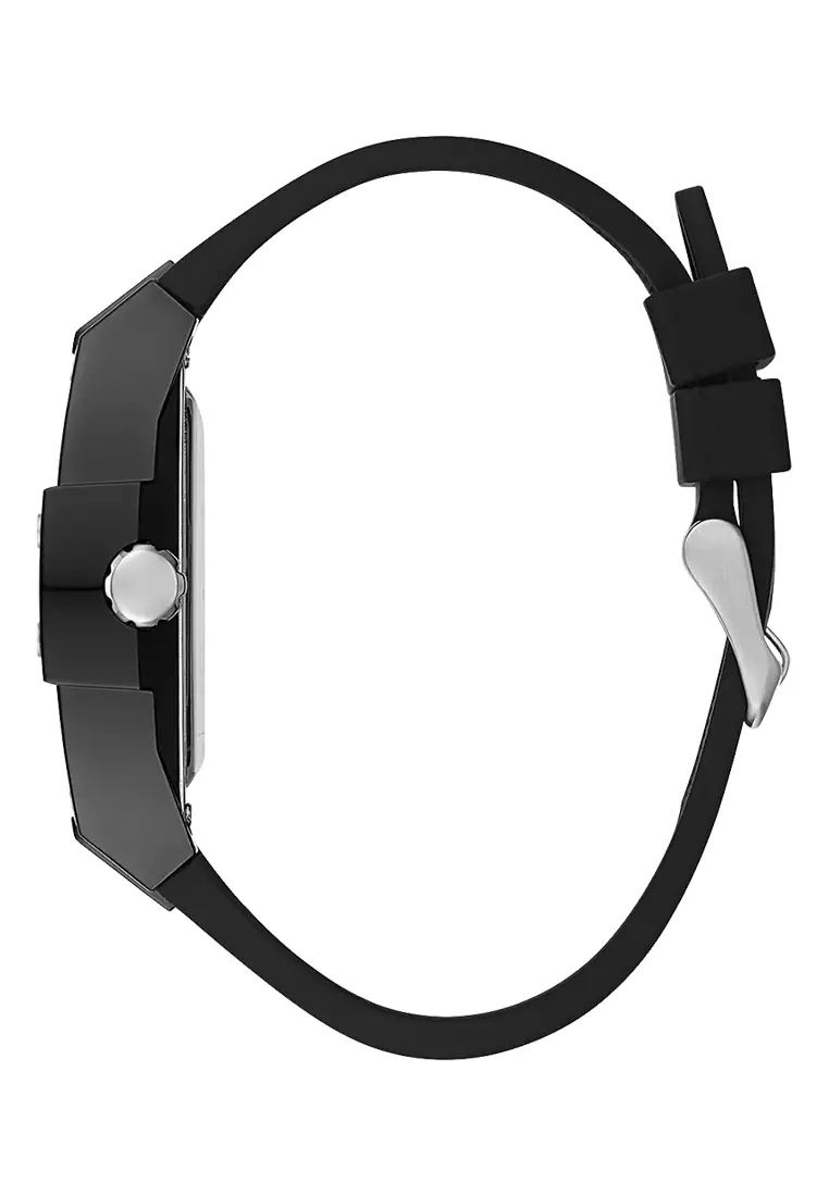 Guess GW0203G3 - Jam Tangan Pria - Black - Silicone Watch