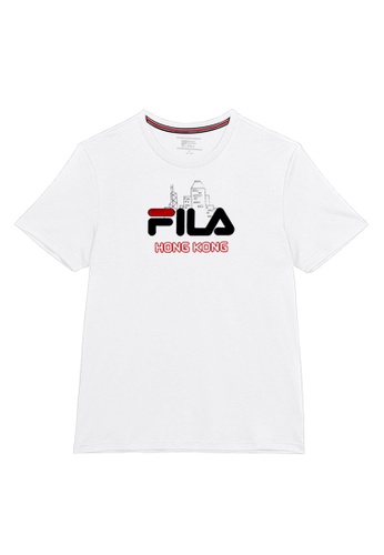 fila all over logo t shirt