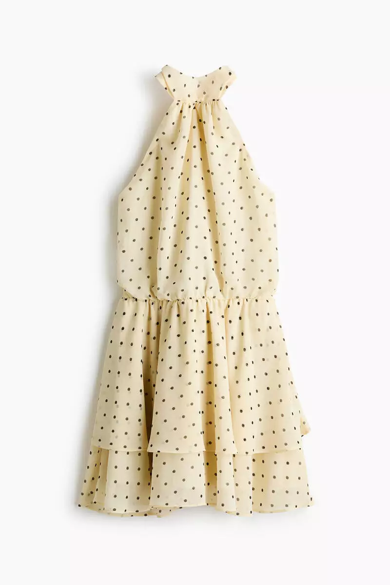 Chiffon halterneck dress