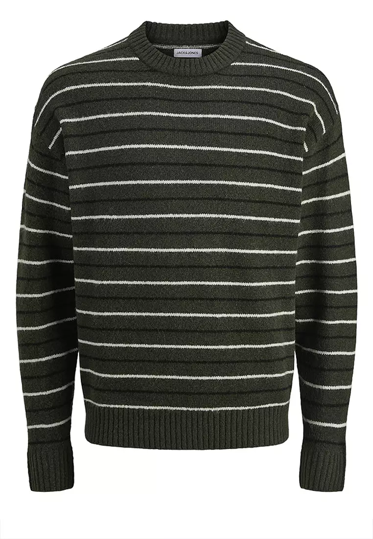 Buy Jack & Jones Stripe Crew Neck Knit Sweater 2026 Online | ZALORA