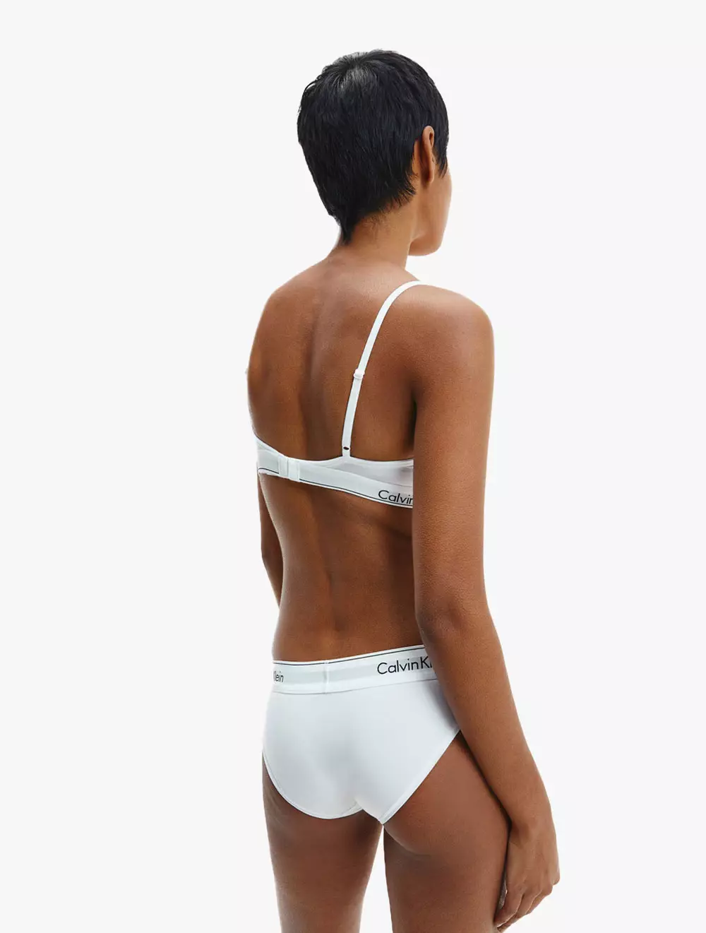 CK UNDERWEAR - MODERN COTTON BIKINI - white