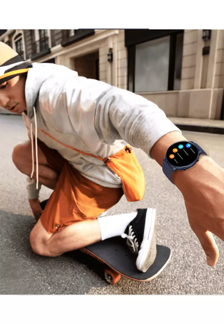 SmartWatch G28 Bluetooth Call Jam Pintar 24H Temperature Monitoring Sport Fitness Touch Screen hitam