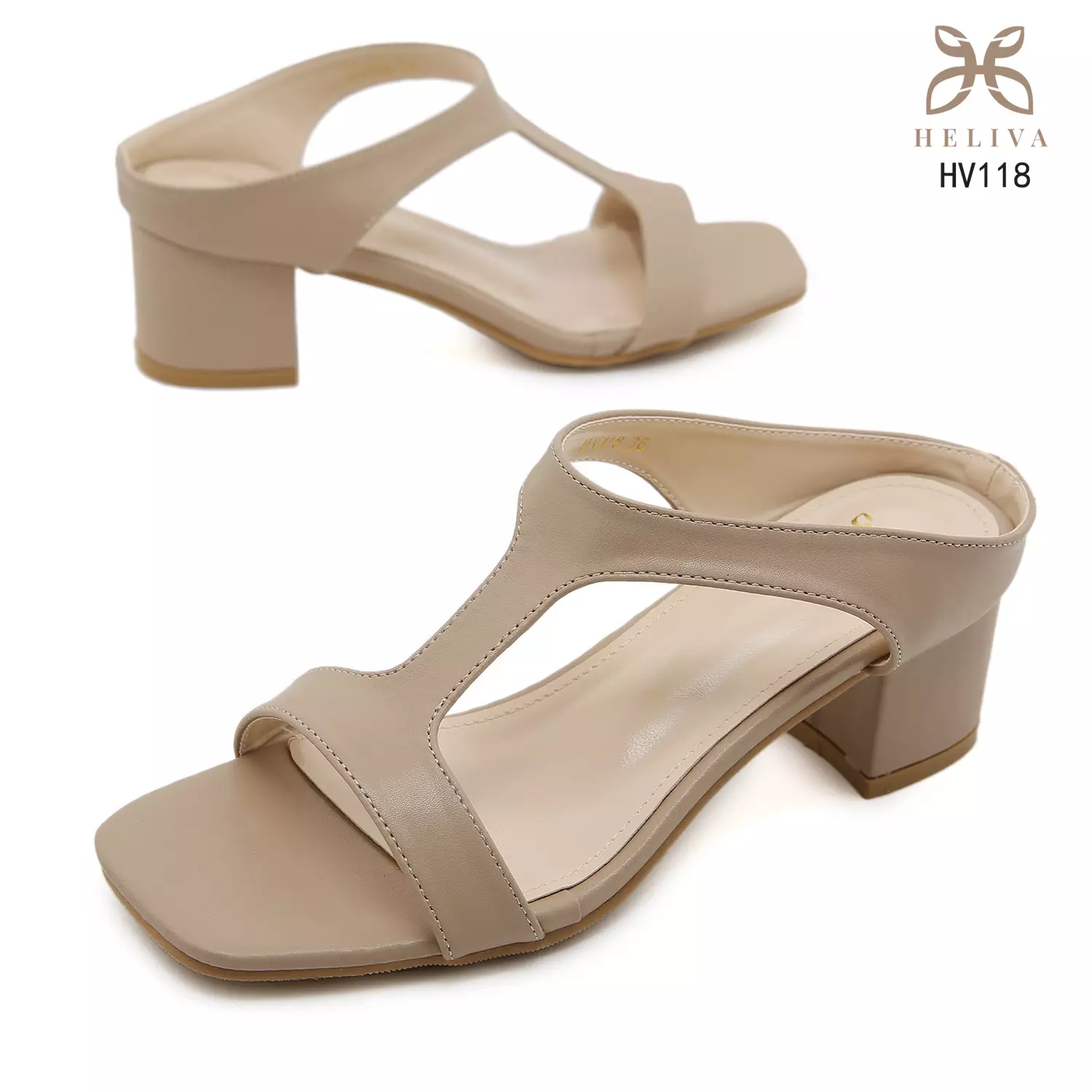 HELIVA NOLIN Sandal Heels Wanita Hak 5.5cm HV118