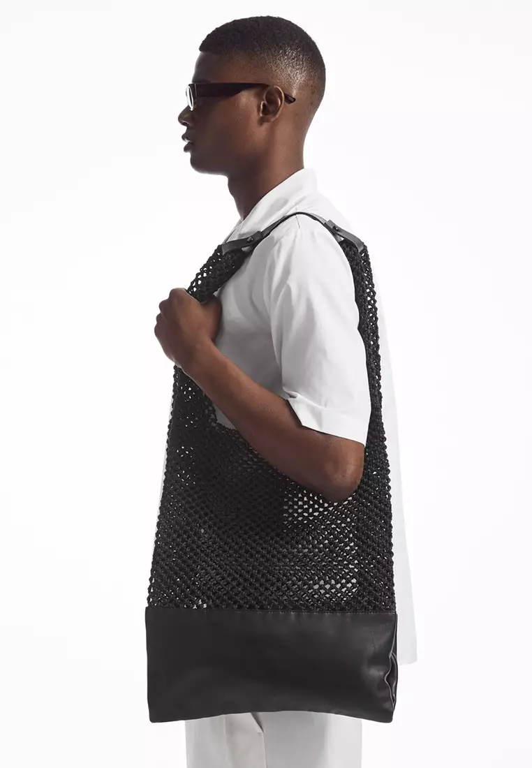 Buy COS Hand-Woven Tote Bag - Leather 2025 Online | ZALORA