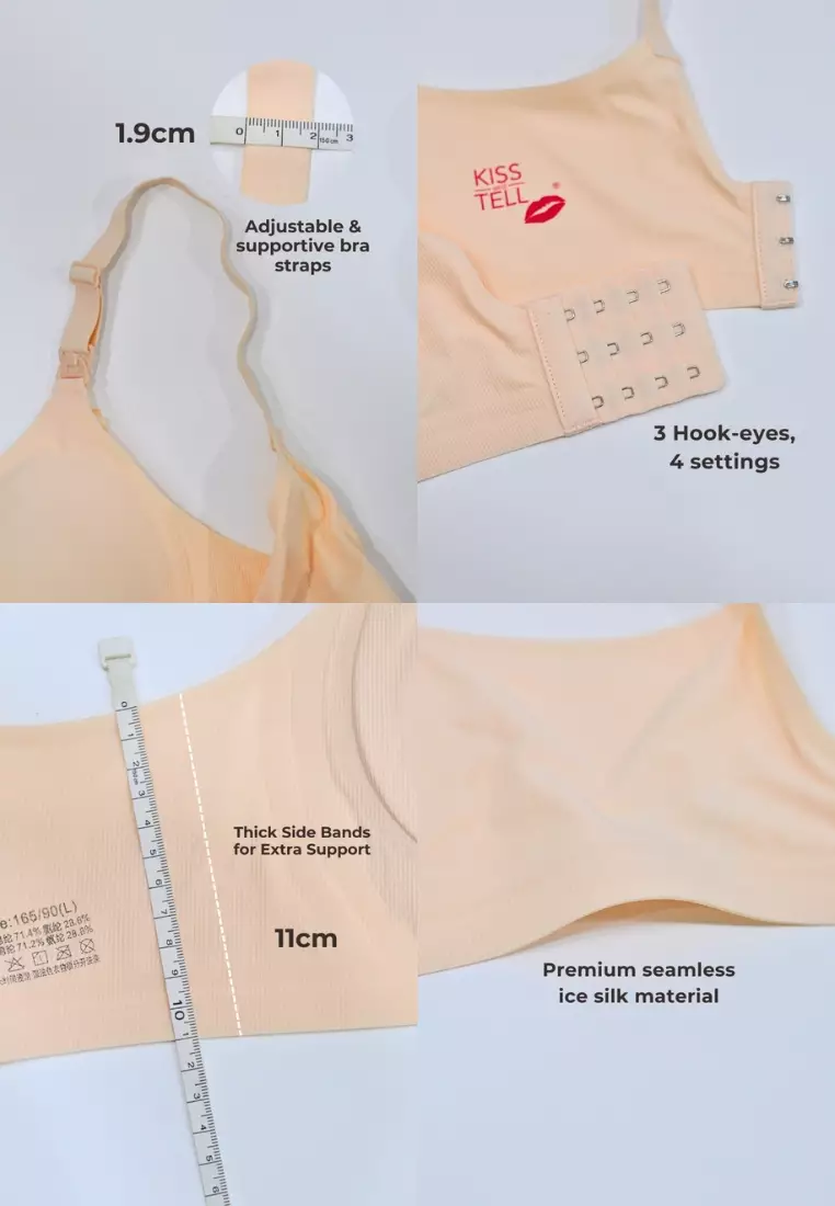 Premium Alina Seamless Nursing Bra in White