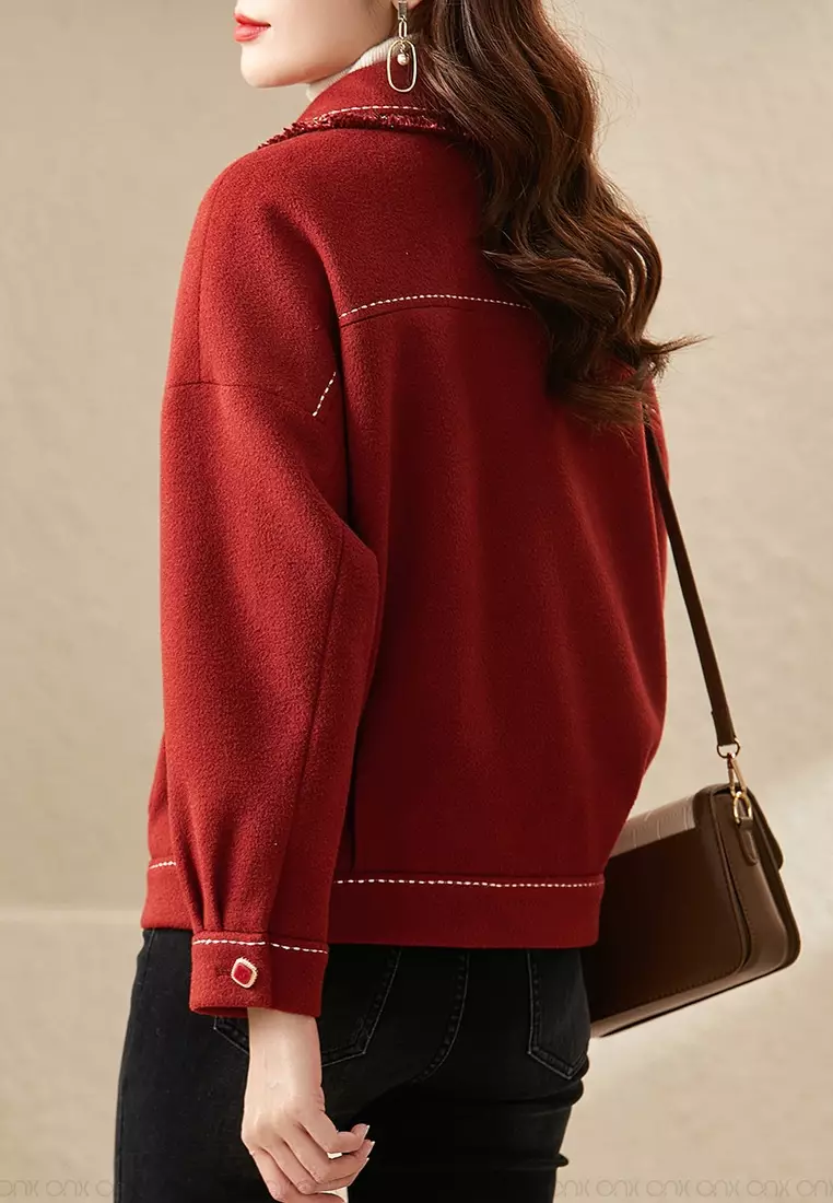 Red on sale tassel jacket