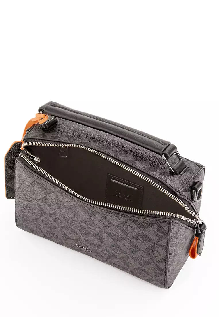 Orange Alvaro Monogram Mini Crossbody Bag