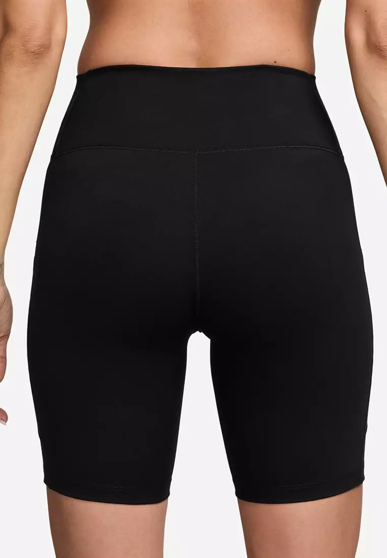 One High-Waisted 8" Biker Shorts with Pockets