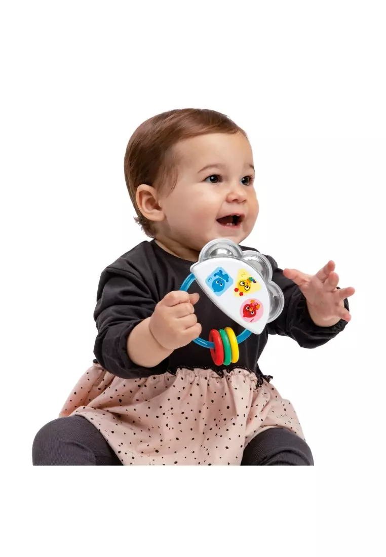 Baby Einstein Tiny Tambourine Musical Toy And Rattle Toy