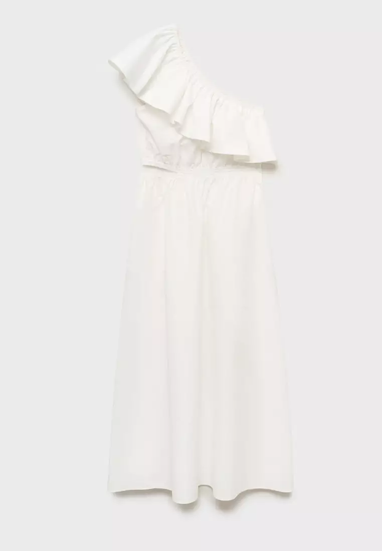 Asymmetrical Dress With Cut-Out