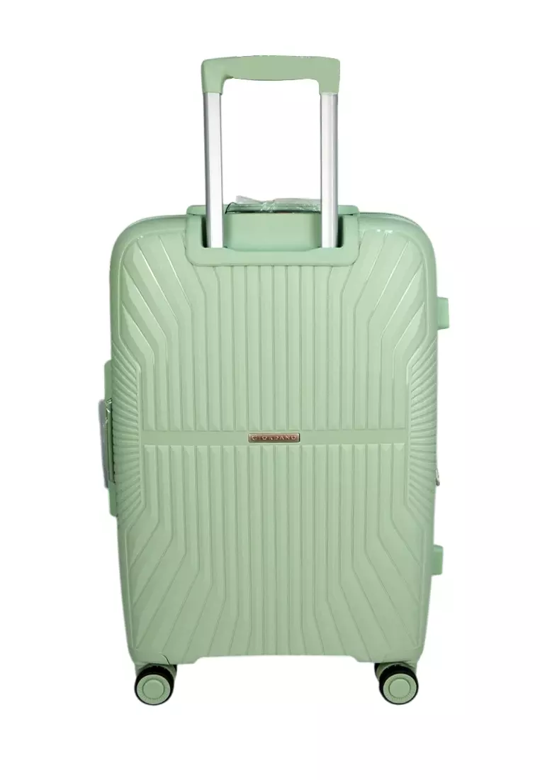 GIORDANO 20/24/28 PP EXPANDABLE &ANTI-THEFT TROLLEY CASE - GA2506-LIGHT GREEN