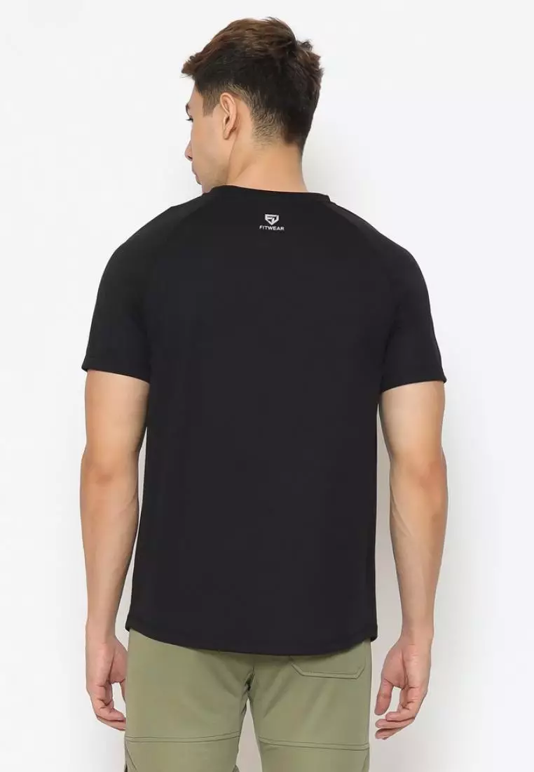 Fitwear - Kaos Olahraga PRIA DRYFIT XAVIER REGULAR FIT S/S - BLACK