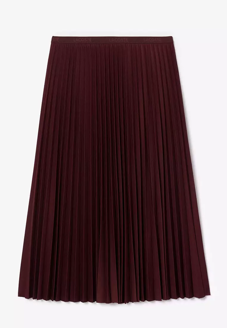 Women’s Elasticized Waist Flowing Pleated Skirt
