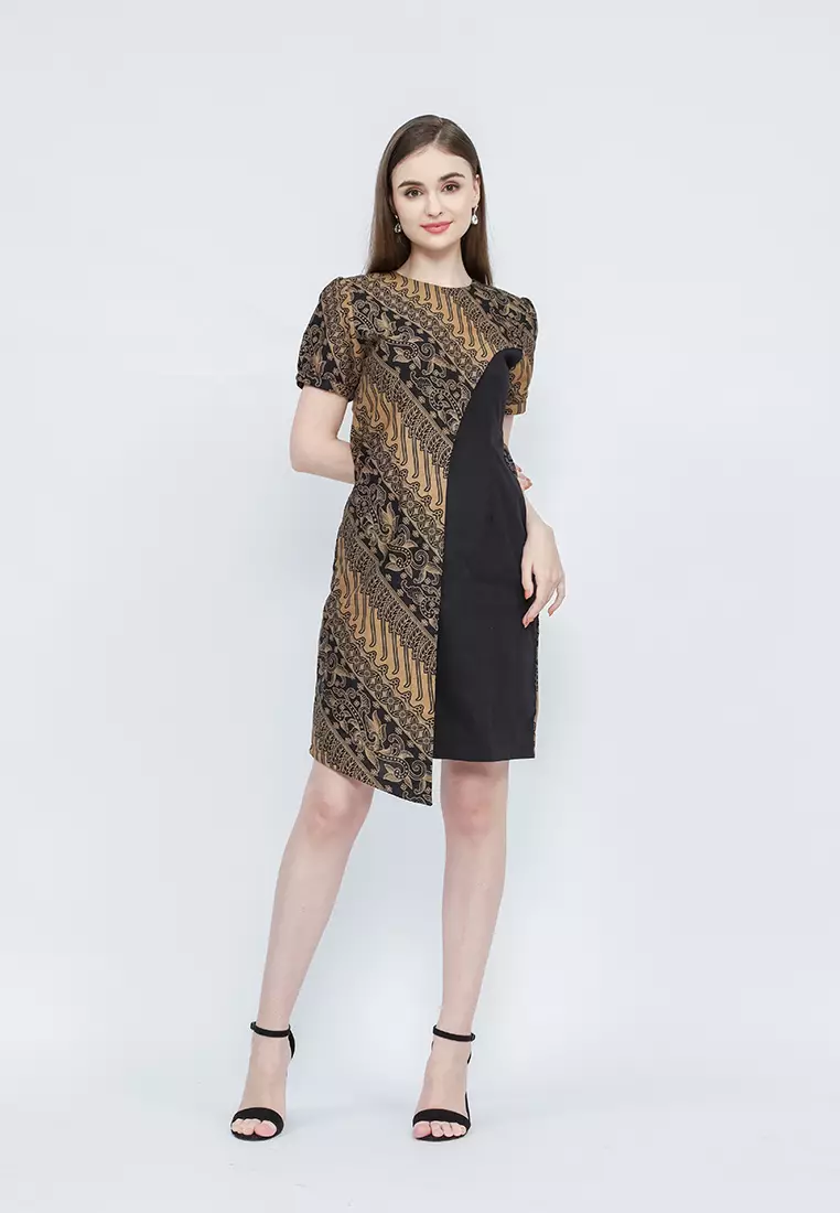 MY AKSA BATIK WANITA DRESS LAURA LIONEL LIONA