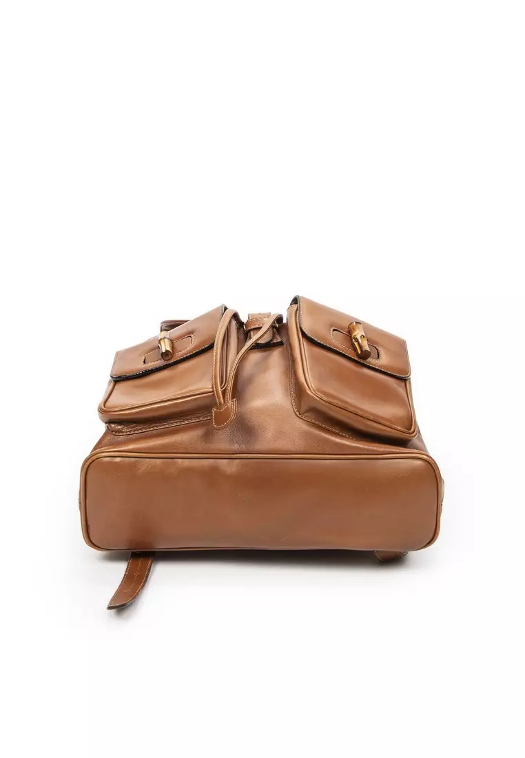 Pre-Loved Large Bamboo Backpack