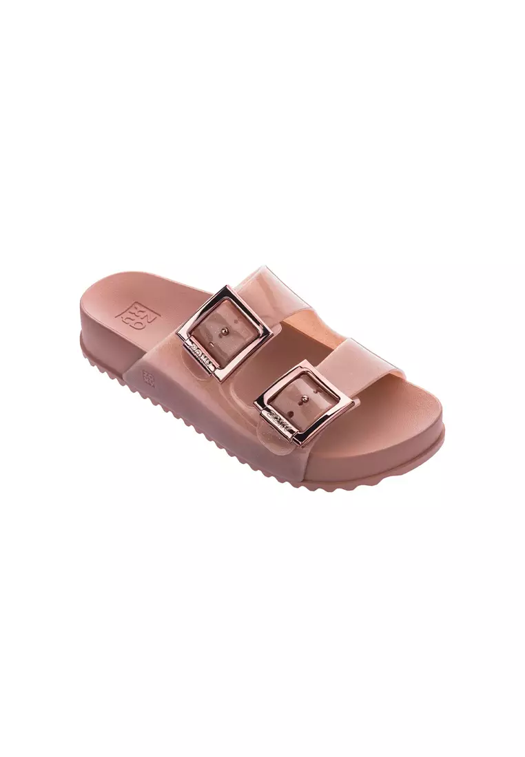 Zaxy Partner III Fem Glitter Nude Comfortable Slides for Ladies