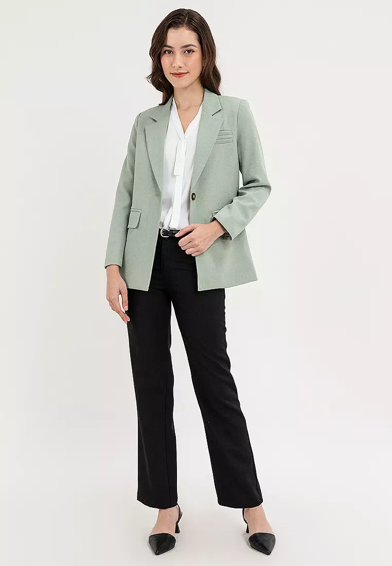 Tie Front Accent Blouse