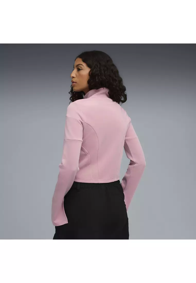 DARE TO Women's Slim Cropped Track Jacket