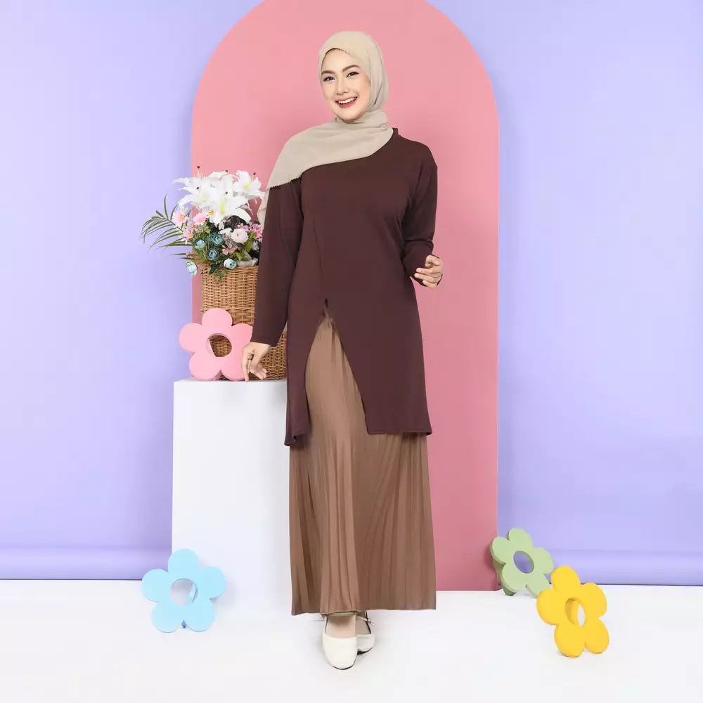 Arry Tunic Knit - Mahogany M19661 R24S1