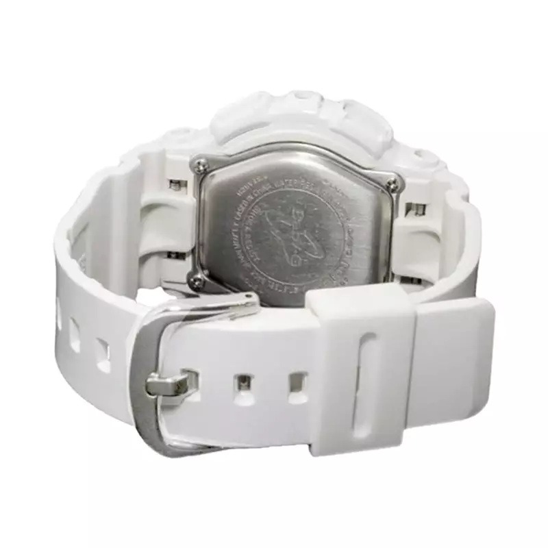 Jam Tangan Wanita Casio Baby-G BA-130-7A1DR Beach Fashions Digital Analog Dial White Resin Band
