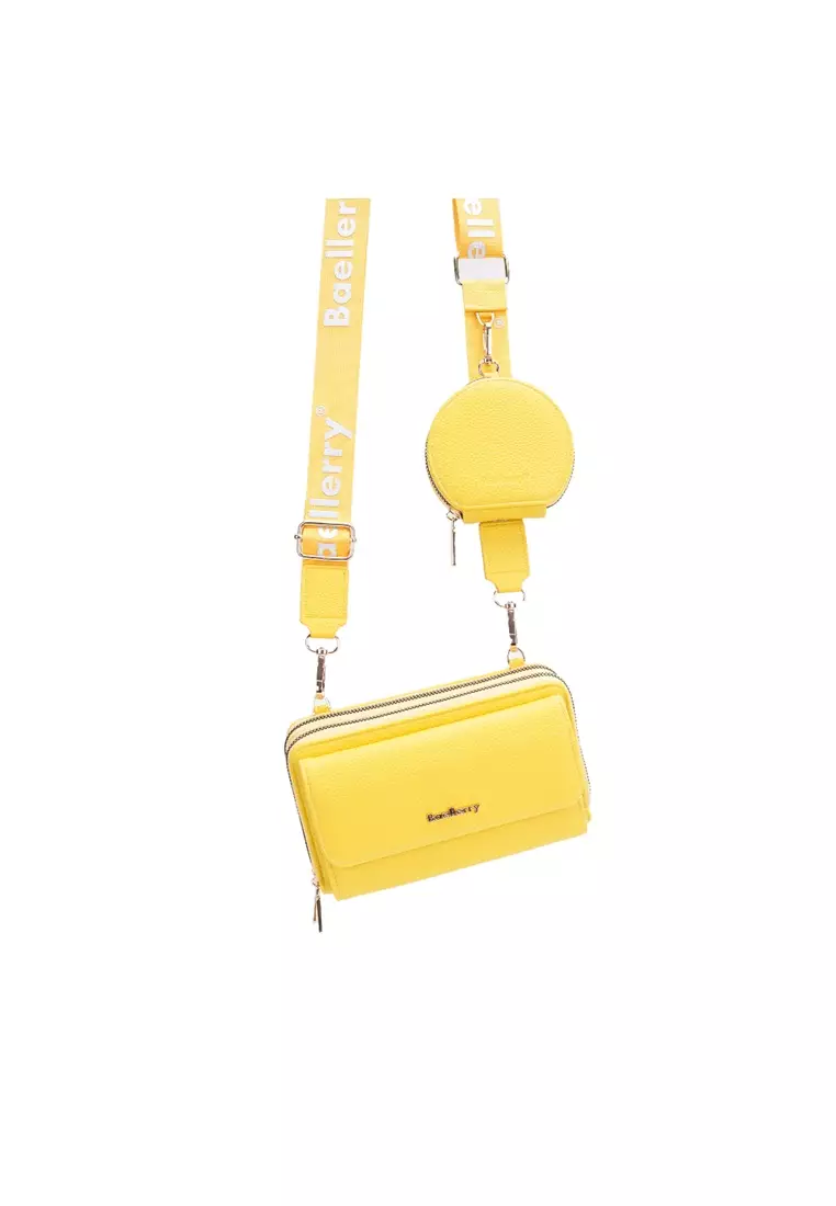 Tas Selempang Wanita Model Dompet Panjang PU Leather Quality Premium ORIGINAL
