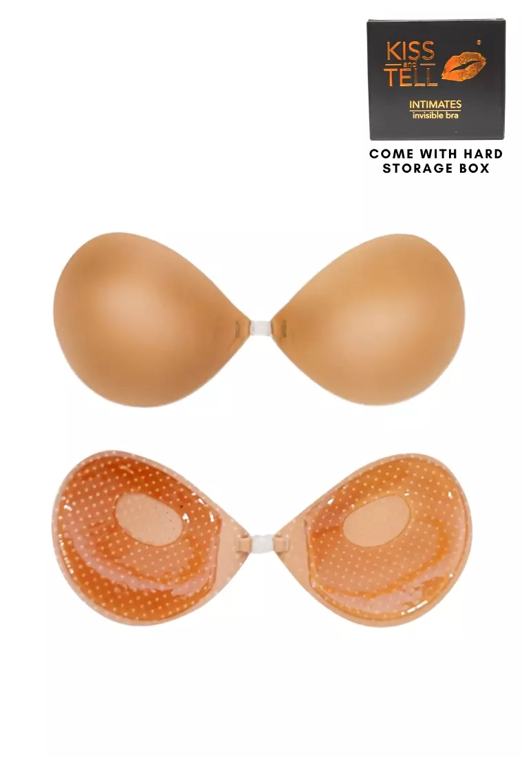 2 Pack Lexi Thick Push Up Stick On Nubra in Nude Seamless Invisible Reusable Adhesive Stick on Wedding Bra 隐形聚拢胸