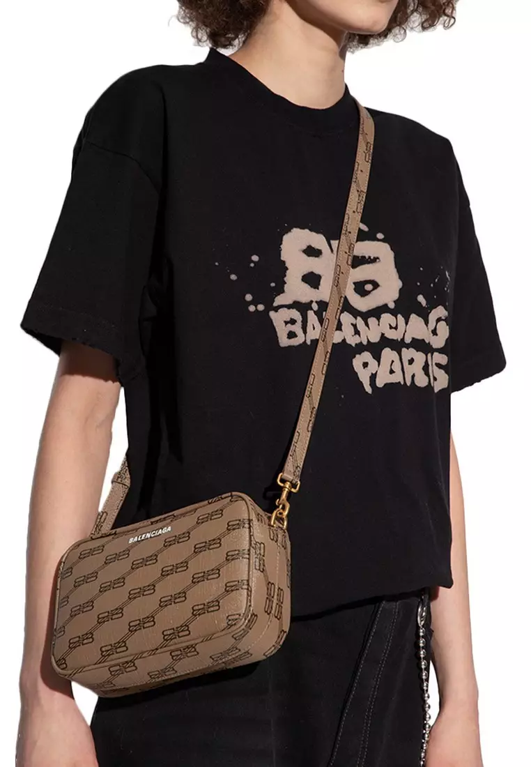 BALENCIAGA Balenciaga Signature Small BB Monogram Crossbody Bag in Beige 2024 Buy BALENCIAGA