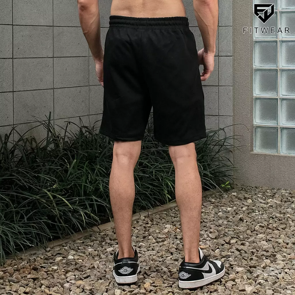 Fitwear - Celana Pendek Olahraga Pria JAYDEN BASIC SHORT - BLACK