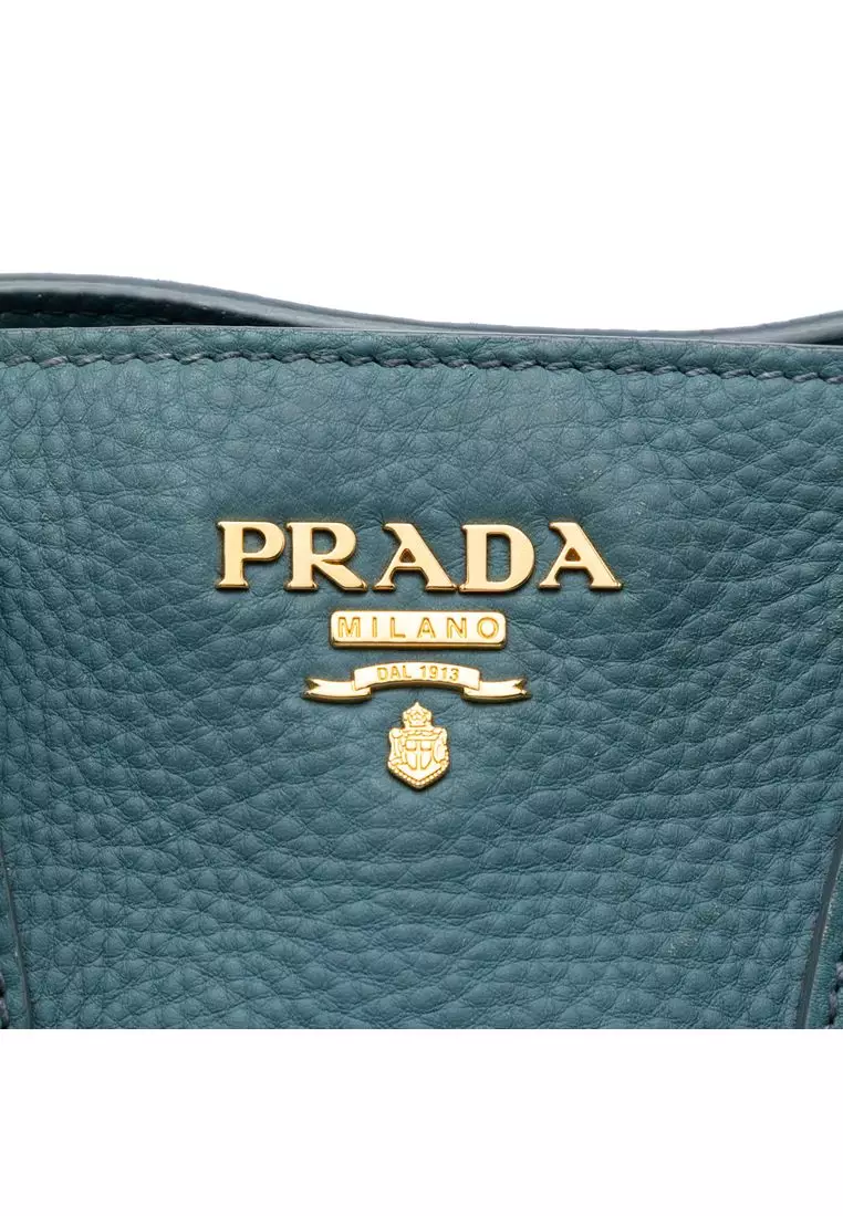 Pre-Loved Prada Vitello Daino Open Convertible Tote