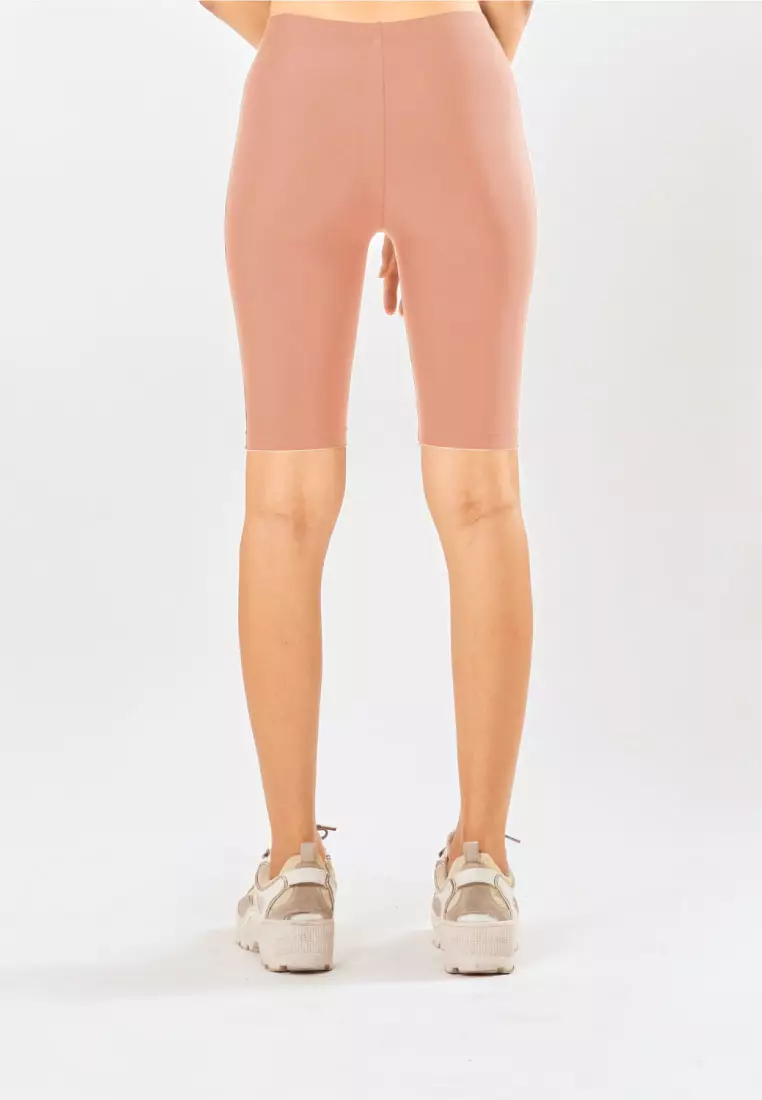Women Biker Pants Nylon - Blush