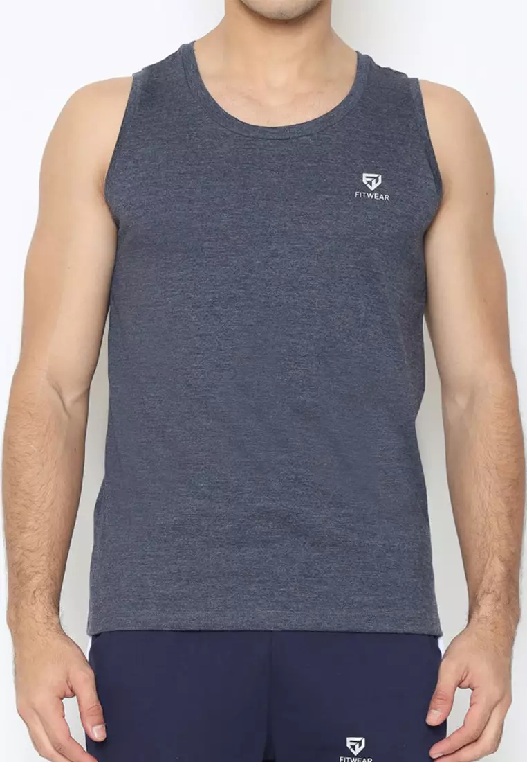 Fitwear - Muscle Tee Pria Grifton Plain - Navy