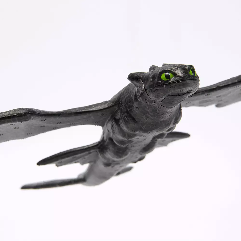 Dragon Action Figure Soaring Toothless - Hitam