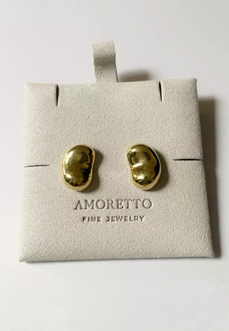 Buy AMORETTO La Crocchia 18K Gold Stud Earrings 2025 Online