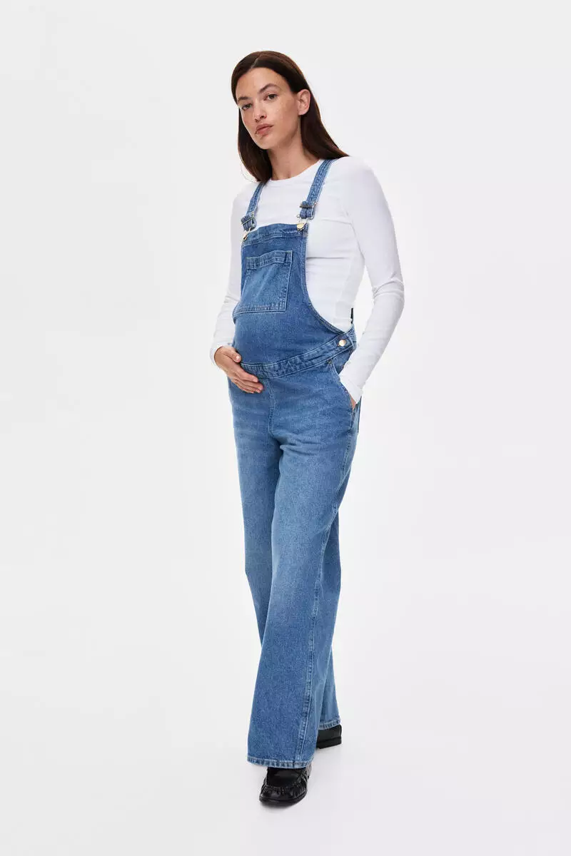 MAMA Before & After Denim dungarees