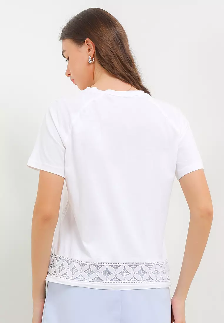 Tiera Crochet Hem Top