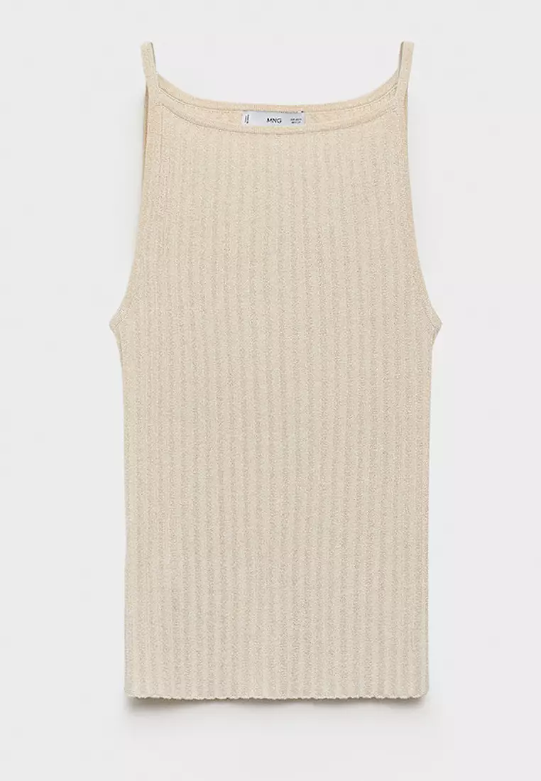 Fine Ribbed Knit Top