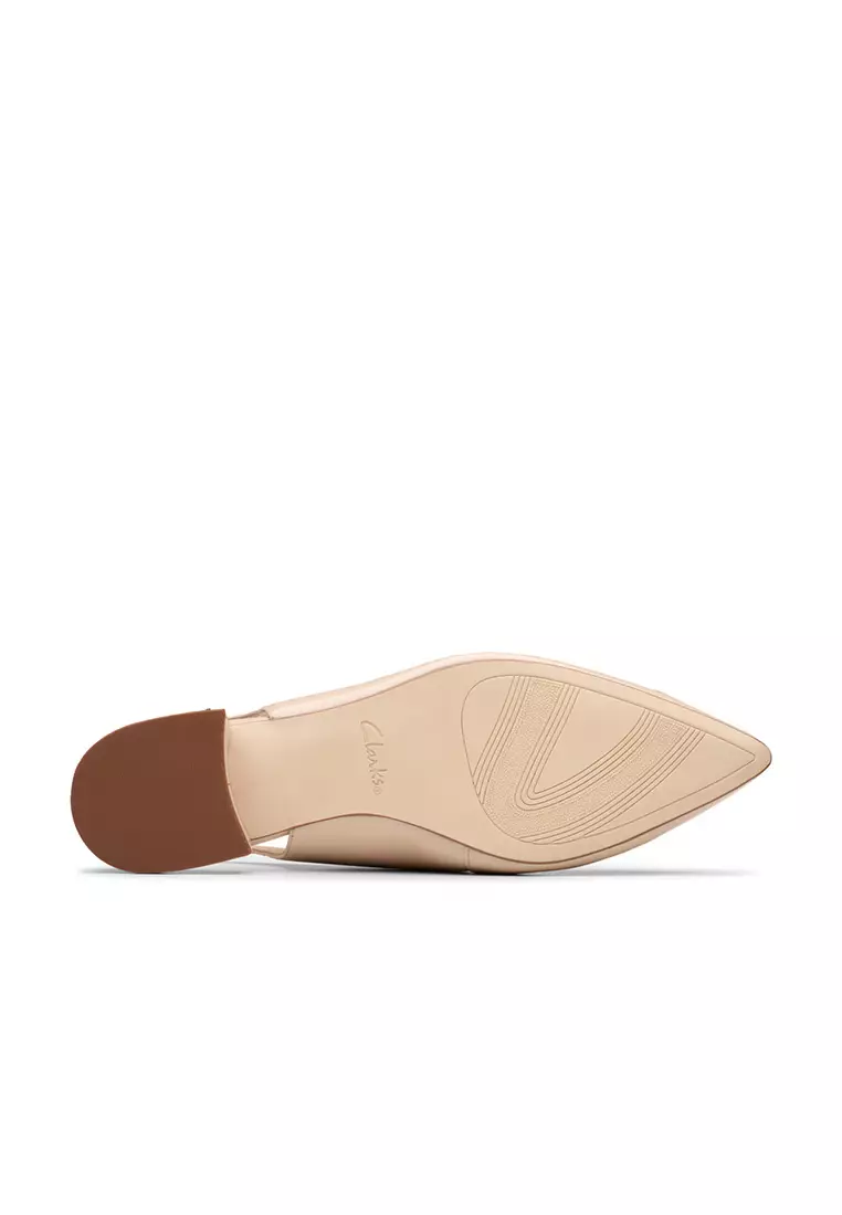 Womens Sensa15 Trim Slingback Flat Sandals - Sand Patent
