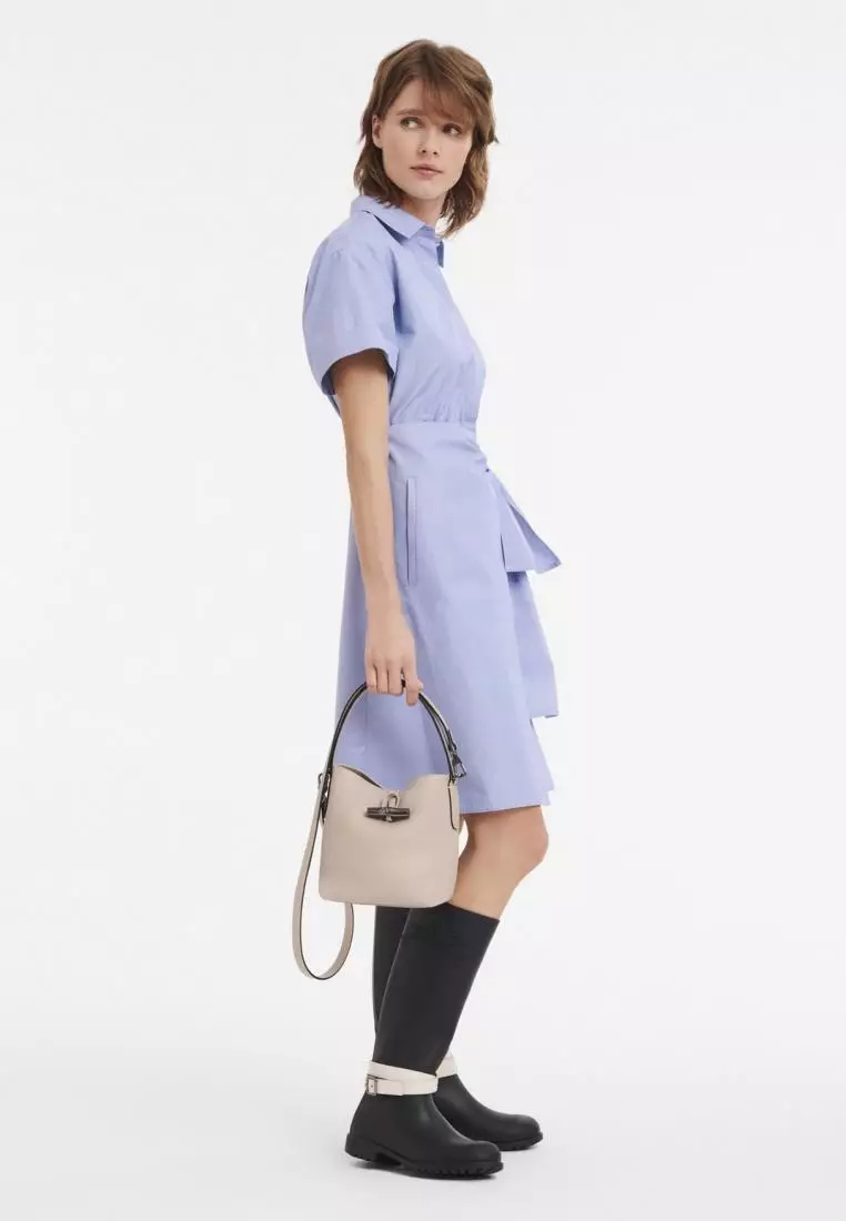 Longchamp Roseau Essential Bucket Bag XS Clay