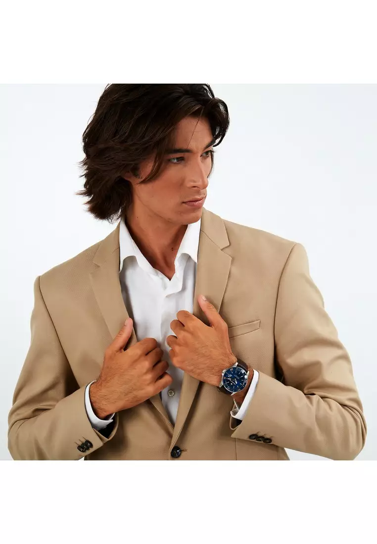 \\u30102 Years Warranty\\u3011Maserati Competizione 43mm Men's Quartz Watch Luminous Dial Hands R8851100004 Japan Movement