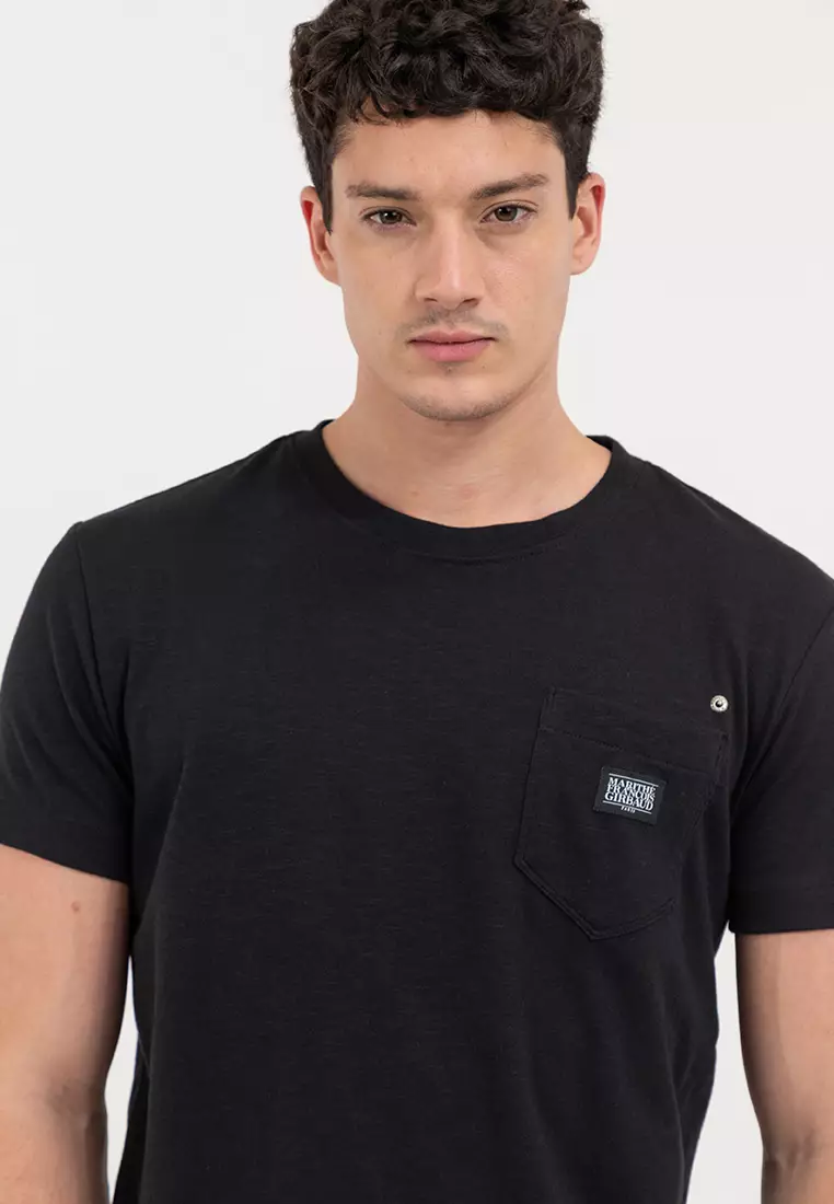 Men's Pocket Slub Tee Black