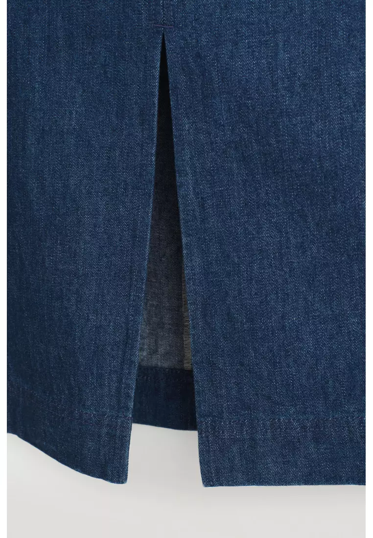 DENIM PENCIL SKIRT