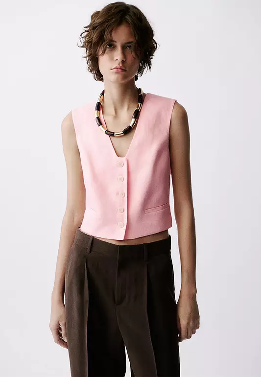 Linen Suit Waistcoat