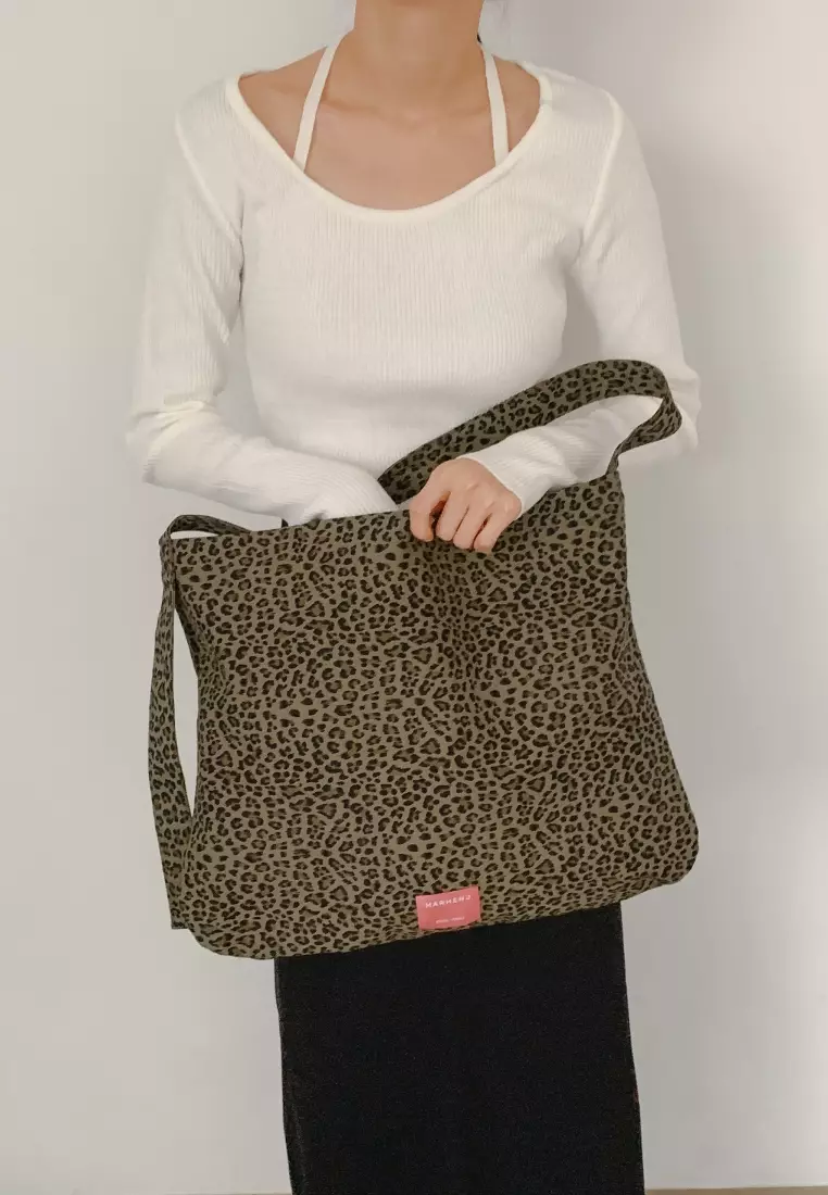 JEMMA Canvas Crossbody Bag Brown