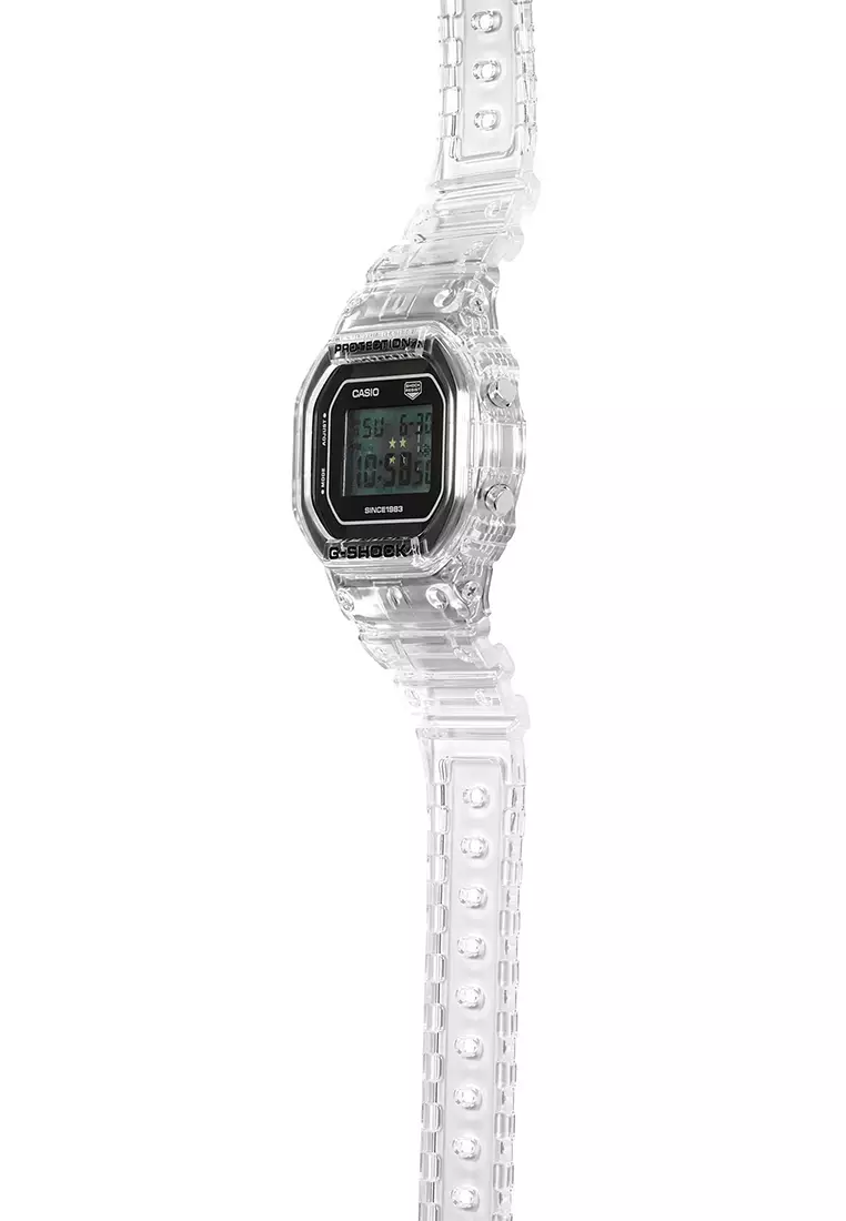 Jam Tangan Digital Pria G-Shock 40th Anniversary Clear Remix DW-5040RX-7D Resin Band