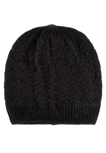 鉤針針織毛帽, 飾品配件, 毛zalora 內衣線帽