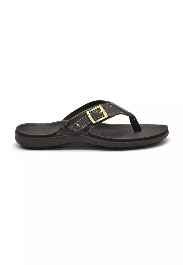 Carvil Sandal Pria Gilbran-01 M Dark Brown