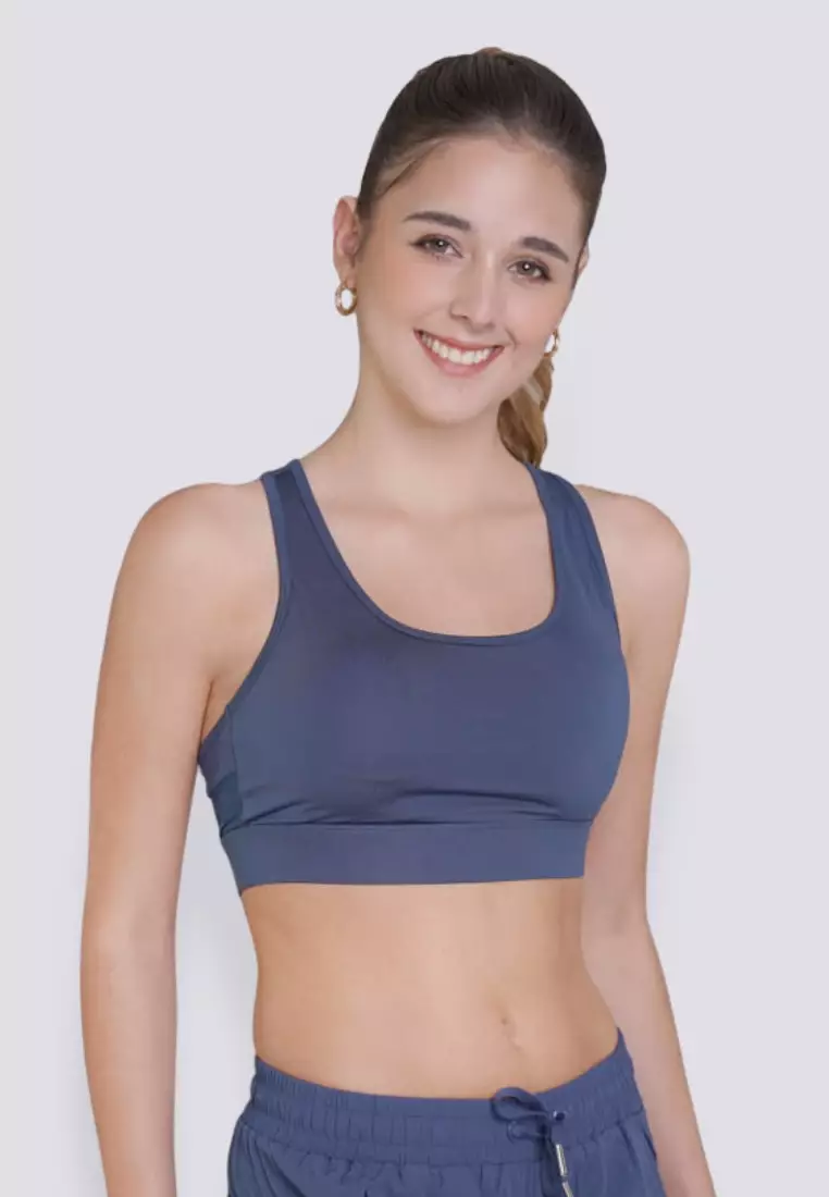 Fit Curves Sports Bra With Removable Pads Women Activewear