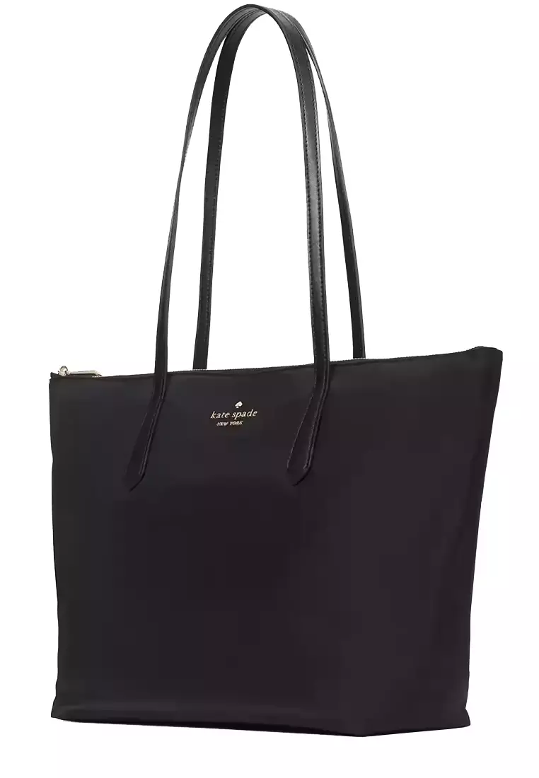 Kate Spade Kitt Nylon Large Tote Bag in Black kc455