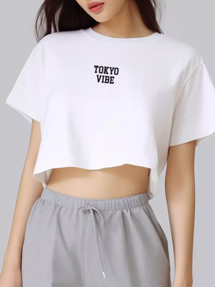 Jual Third Day Ltf Kaos Oversize Crop Top Wanita Instacool Olc Tokyo